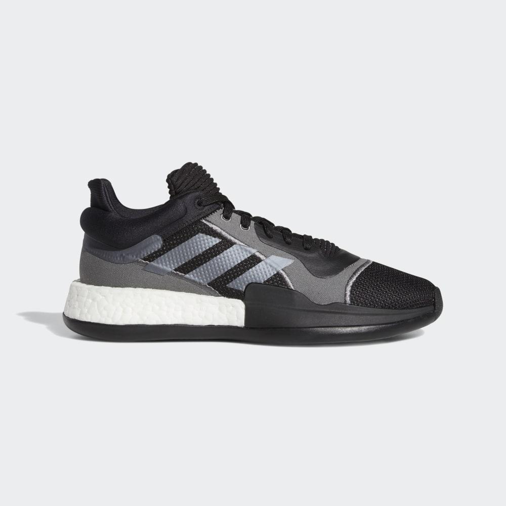 Adidas Men's Marquee Boost Low Basketball Shoes Black/Grey/Metal Ireland EH2383